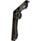 Ekena Millwork Orleans Wrought Iron Bracket, (Triple center brace), Antiqued Warm Silver 2"W x 12"D x 15"H BKTM02X12X15TOLAWS - alternate 1